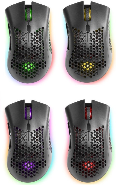 DEFENDER MYSZ BEZPRZEWODOWA GM-709L WARLOCK RF RGB 2400DPI 8P, 5 TRYBÓW PODŚWIETLENIA, DZIUROWANA 52709 Defender DEFENDER MYSZ BEZPRZEWODOWA GM-709L WARLOCK RF RGB 2400DPI 8P, 5 TRYBÓW PODŚWIETLENIA, DZIUROWANA 52709 Defender