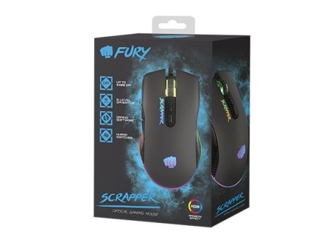 FURY MYSZ DLA GRACZY SCRAPPER 6400DPI RGB NFU-1699 FURY FURY MYSZ DLA GRACZY SCRAPPER 6400DPI RGB NFU-1699 FURY
