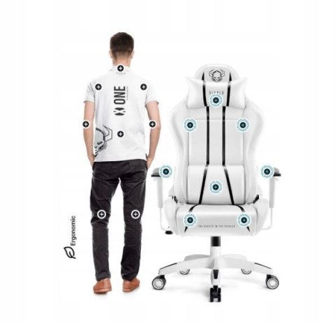 Fotel gamingowy DIABLO X-ONE 2.0 normal fotel biało-czarny DIABLO CHAIRS Fotel gamingowy DIABLO X-ONE 2.0 normal fotel biało-czarny DIABLO CHAIRS