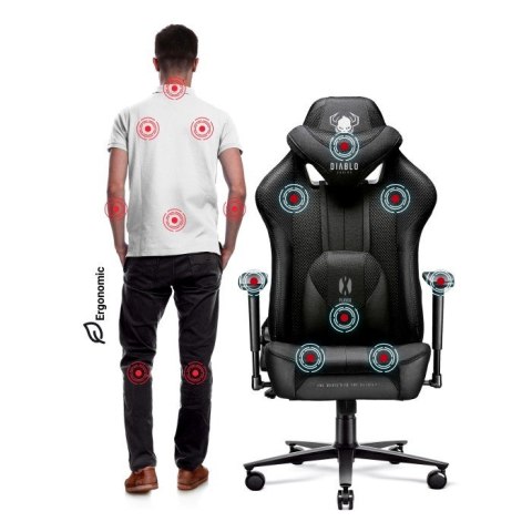 Fotel gamingowy DIABLO X-PLAYER 2.0 king fotel czarno-czarny DIABLO CHAIRS Fotel gamingowy DIABLO X-PLAYER 2.0 king fotel czarno-czarny DIABLO CHAIRS