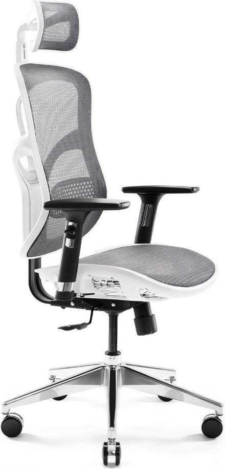 Fotel gamingowy DIABLO V-BASIC fotel biało-szary DIABLO CHAIRS Fotel gamingowy DIABLO V-BASIC fotel biało-szary DIABLO CHAIRS