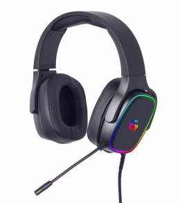 GEMBIRD GAMINGOWY ZESTAW SŁUCHAWKOWY 7.1 NA USB Z PODŚWIETLENIEM RGB GEMBIRD