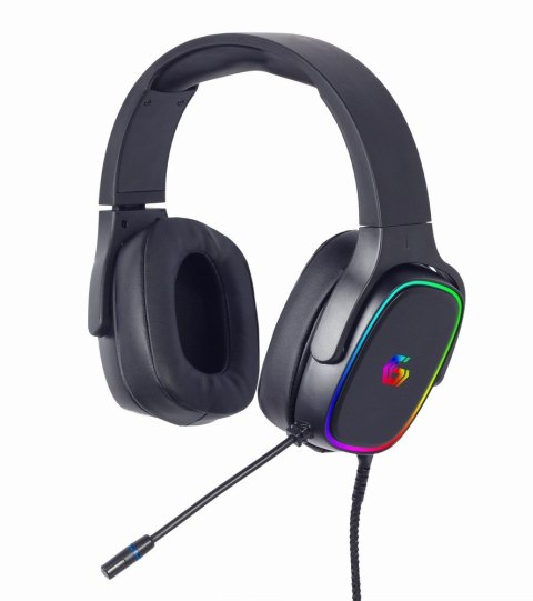 GEMBIRD GAMINGOWY ZESTAW SŁUCHAWKOWY 7.1 NA USB Z PODŚWIETLENIEM RGB GEMBIRD GEMBIRD GAMINGOWY ZESTAW SŁUCHAWKOWY 7.1 NA USB Z PODŚWIETLENIEM RGB GEMBIRD