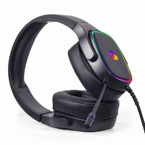 GEMBIRD GAMINGOWY ZESTAW SŁUCHAWKOWY 7.1 NA USB Z PODŚWIETLENIEM RGB GEMBIRD GEMBIRD GAMINGOWY ZESTAW SŁUCHAWKOWY 7.1 NA USB Z PODŚWIETLENIEM RGB GEMBIRD