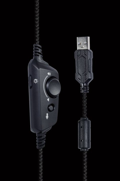 GEMBIRD GAMINGOWY ZESTAW SŁUCHAWKOWY 7.1 NA USB Z PODŚWIETLENIEM RGB GEMBIRD GEMBIRD GAMINGOWY ZESTAW SŁUCHAWKOWY 7.1 NA USB Z PODŚWIETLENIEM RGB GEMBIRD