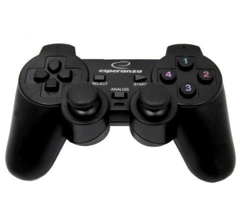 Gamepad Esperanza EG102 (PC, PS3; kolor czarny) Esperanza Gamepad Esperanza EG102 (PC, PS3; kolor czarny) Esperanza