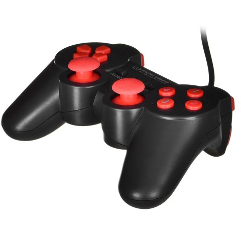 Gamepad Esperanza Warrior EGG102R (kolor czarny, kolor czerwony) Esperanza Gamepad Esperanza Warrior EGG102R (kolor czarny, kolor czerwony) Esperanza