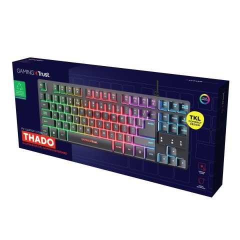 Klawiatura gamingowa TRUST GXT833 THADO TKL US Trust Klawiatura gamingowa TRUST GXT833 THADO TKL US Trust