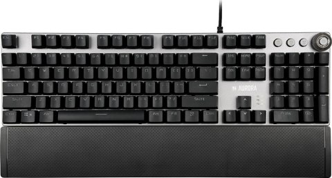 Klawiatura mechaniczna IBOX Aurora K-3 IKGMK3 (USB; (US); kolor czarny) IBOX Klawiatura mechaniczna IBOX Aurora K-3 IKGMK3 (USB; (US); kolor czarny) IBOX