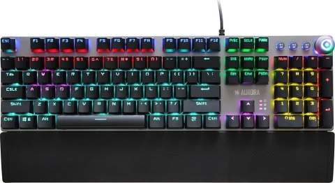 Klawiatura mechaniczna IBOX Aurora K-3 IKGMK3 (USB; (US); kolor czarny) IBOX Klawiatura mechaniczna IBOX Aurora K-3 IKGMK3 (USB; (US); kolor czarny) IBOX