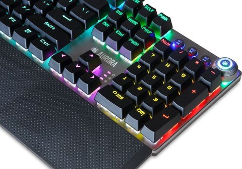 Klawiatura mechaniczna IBOX Aurora K-3 IKGMK3 (USB; (US); kolor czarny) IBOX Klawiatura mechaniczna IBOX Aurora K-3 IKGMK3 (USB; (US); kolor czarny) IBOX