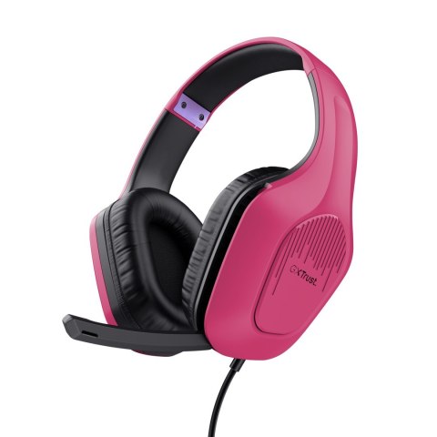 Słuchawki TRUST GXT415P ZIROX HEADSET - PINK 24992 Trust Słuchawki TRUST GXT415P ZIROX HEADSET - PINK 24992 Trust