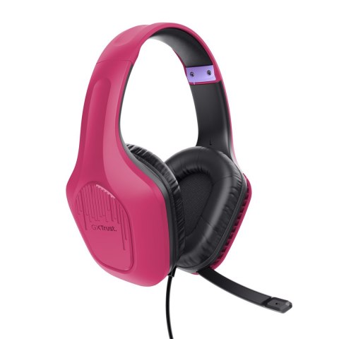 Słuchawki TRUST GXT415P ZIROX HEADSET - PINK 24992 Trust Słuchawki TRUST GXT415P ZIROX HEADSET - PINK 24992 Trust