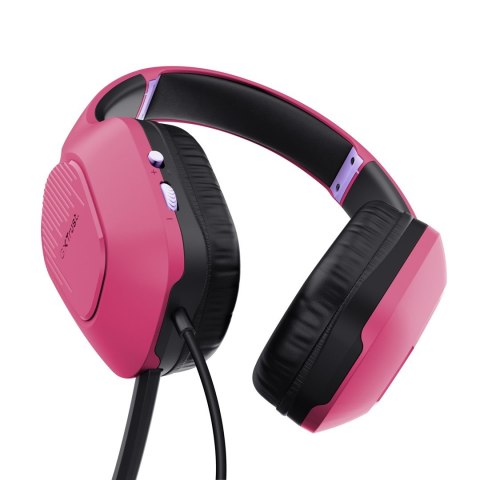 Słuchawki TRUST GXT415P ZIROX HEADSET - PINK 24992 Trust Słuchawki TRUST GXT415P ZIROX HEADSET - PINK 24992 Trust