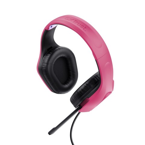 Słuchawki TRUST GXT415P ZIROX HEADSET - PINK 24992 Trust Słuchawki TRUST GXT415P ZIROX HEADSET - PINK 24992 Trust