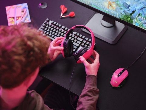 Słuchawki TRUST GXT415P ZIROX HEADSET - PINK 24992 Trust Słuchawki TRUST GXT415P ZIROX HEADSET - PINK 24992 Trust