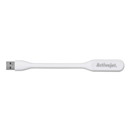 Activejet Lampka do komputera czytania USB 5V Biała Activejet
