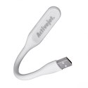 Activejet Lampka do komputera czytania USB 5V Biała Activejet
