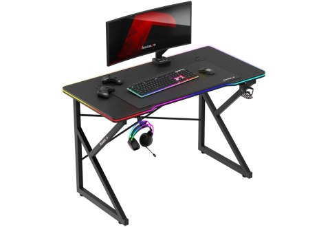 Biurko gamingowe Huzaro Hero 1.7 RGB Black Huzaro Biurko gamingowe Huzaro Hero 1.7 RGB Black Huzaro