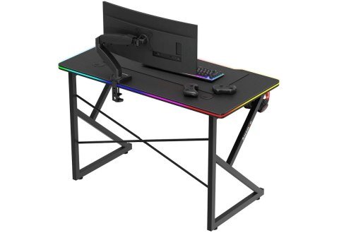 Biurko gamingowe Huzaro Hero 1.7 RGB Black Huzaro Biurko gamingowe Huzaro Hero 1.7 RGB Black Huzaro