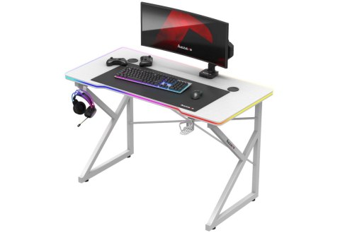 Biurko gamingowe Huzaro Hero 1.7 RGB White Huzaro Biurko gamingowe Huzaro Hero 1.7 RGB White Huzaro