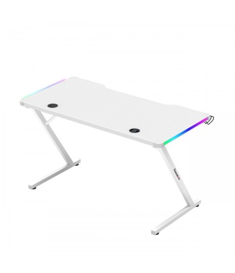 Biurko gamingowe Huzaro Hero 2.5 White RGB Huzaro Biurko gamingowe Huzaro Hero 2.5 White RGB Huzaro