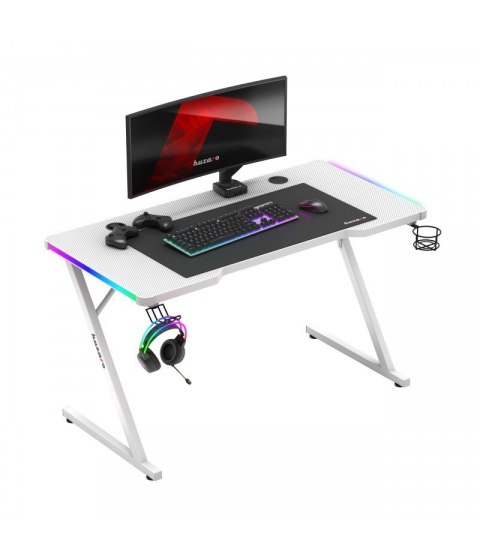 Biurko gamingowe Huzaro Hero 2.5 White RGB Huzaro Biurko gamingowe Huzaro Hero 2.5 White RGB Huzaro