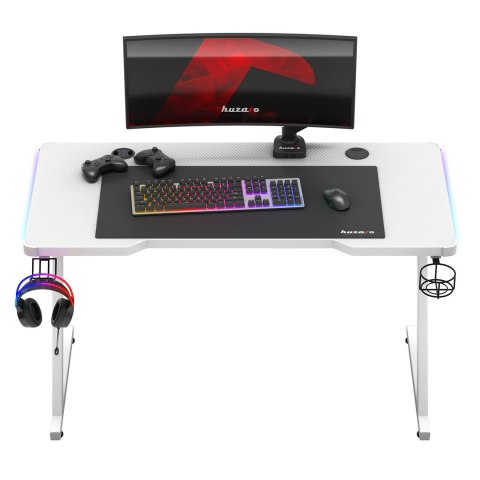 Biurko gamingowe Huzaro Hero 2.5 White RGB Huzaro Biurko gamingowe Huzaro Hero 2.5 White RGB Huzaro
