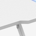 Biurko gamingowe Huzaro Hero 2.5 White RGB Huzaro