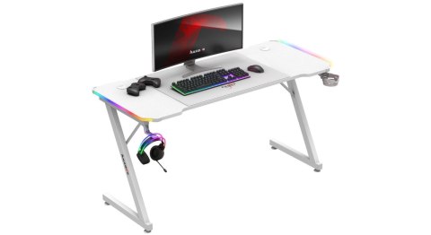 Biurko gamingowe Huzaro Hero 3.3 White RGB Huzaro Biurko gamingowe Huzaro Hero 3.3 White RGB Huzaro