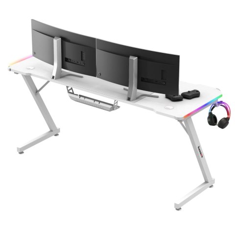 Biurko gamingowe Huzaro Hero 4.8 White RGB Huzaro Biurko gamingowe Huzaro Hero 4.8 White RGB Huzaro