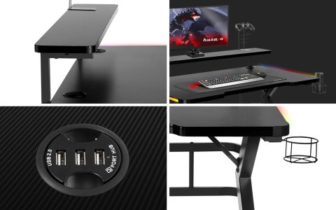 Biurko gamingowe Huzaro Hero 5.0 RGB Huzaro Biurko gamingowe Huzaro Hero 5.0 RGB Huzaro
