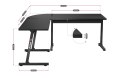 Biurko gamingowe Huzaro Hero 6.0 Black Huzaro