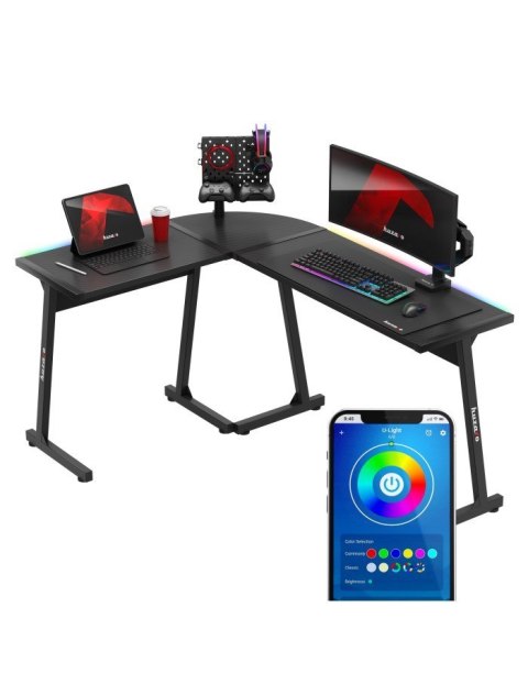 Biurko gamingowe Huzaro Hero 6.0 Black RGB Huzaro Biurko gamingowe Huzaro Hero 6.0 Black RGB Huzaro
