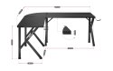 Biurko gamingowe Huzaro Hero 6.3 Black Huzaro