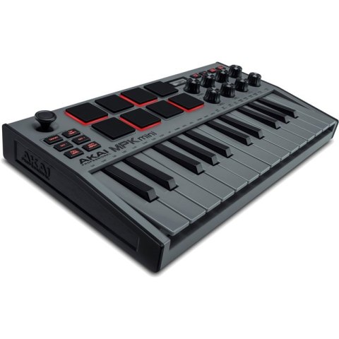 AKAI MPK MINI 3 GREY - Mini klawiatura sterująca AKAI AKAI MPK MINI 3 GREY - Mini klawiatura sterująca AKAI