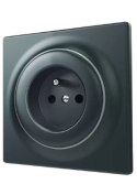 FIBARO Gniazdko Walli Outlet N typ E antracyt FGWSONE-011-8 FIBARO