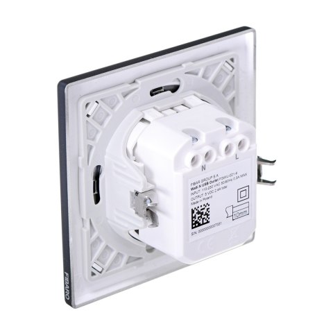 FIBARO Gniazdo USB Walli N USB Outlet antracyt FIBARO FIBARO Gniazdo USB Walli N USB Outlet antracyt FIBARO