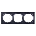 Fibaro Ramka ozdobna potrójna antra FG-Wx-PP-0004-8 FIBARO