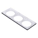 Fibaro Ramka ozdobna potrójna antra FG-Wx-PP-0004-8 FIBARO