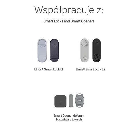 Klawiatura do inteligentnego zamka Linus Yale Smart Keypad 2 z czytnikiem linii papilarnych Yale Klawiatura do inteligentnego zamka Linus Yale Smart Keypad 2 z czytnikiem linii papilarnych Yale