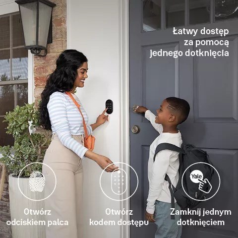 Klawiatura do inteligentnego zamka Linus Yale Smart Keypad 2 z czytnikiem linii papilarnych Yale Klawiatura do inteligentnego zamka Linus Yale Smart Keypad 2 z czytnikiem linii papilarnych Yale
