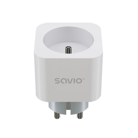 SAVIO INTELIGENTNE GNIAZDKO WI-FI, 16A, TIMER, POMIAR ZUŻYCIA ENERGII, AS-01 SAVIO SAVIO INTELIGENTNE GNIAZDKO WI-FI, 16A, TIMER, POMIAR ZUŻYCIA ENERGII, AS-01 SAVIO