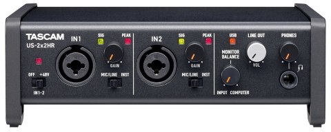 Tascam US-2x2HR - Interfejs USB audio/MIDI wysokiej rozdzielczości (2 wejścia, 2 wyjścia) TASCAM Tascam US-2x2HR - Interfejs USB audio/MIDI wysokiej rozdzielczości (2 wejścia, 2 wyjścia) TASCAM