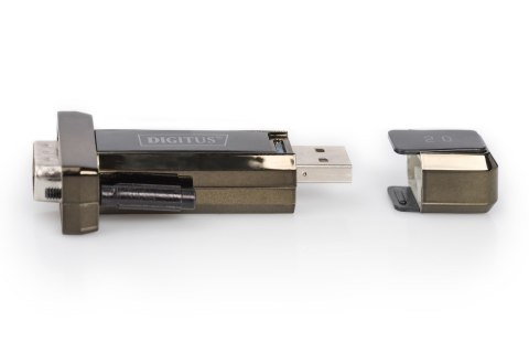 Adapter DIGITUS DA-70156 (USB M - RS-232 M; kolor czarny) DIGITUS Adapter DIGITUS DA-70156 (USB M - RS-232 M; kolor czarny) DIGITUS