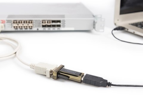 Adapter DIGITUS DA-70156 (USB M - RS-232 M; kolor czarny) DIGITUS Adapter DIGITUS DA-70156 (USB M - RS-232 M; kolor czarny) DIGITUS