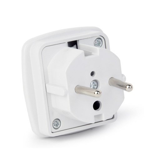 Adapter GEMBIRD A-AC-UKEU-001 (Angielski F - PL (10A) M; kolor biały) GEMBIRD Adapter GEMBIRD A-AC-UKEU-001 (Angielski F - PL (10A) M; kolor biały) GEMBIRD