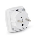 Adapter GEMBIRD A-AC-UKEU-001 (Angielski F - PL (10A) M; kolor biały) GEMBIRD