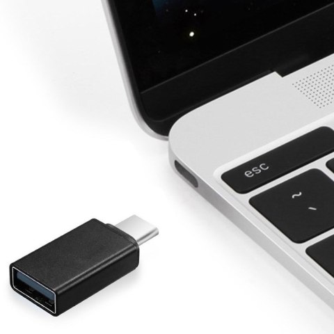 Adapter GEMBIRD A-USB2-CMAF-01 (USB typu C M - USB 2.0 F; kolor czarny) GEMBIRD Adapter GEMBIRD A-USB2-CMAF-01 (USB typu C M - USB 2.0 F; kolor czarny) GEMBIRD
