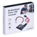 Adapter GEMBIRD SATA-IDE-2 (SATA M - IDE F; 0,30m; kolor czarny) GEMBIRD